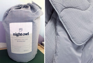 Night Owl - Natural Cotton Waffle from The Fine Bedding Company Review