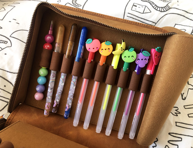 Leather Zippered 40 Slots Pen Case from Galen Leather Review A Mum Reviews