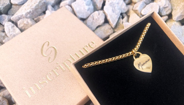 Personalised Gold Popcorn Charm Bracelet from Inscripture A Mum Reviews