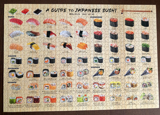 A Guide to Japanese Sushi 1000-Piece Jigsaw Puzzle