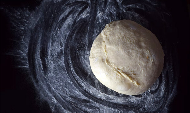 Homemade pizza dough