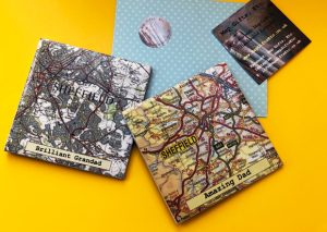 Personalised Map Coasters from Map Gifts, Etc.