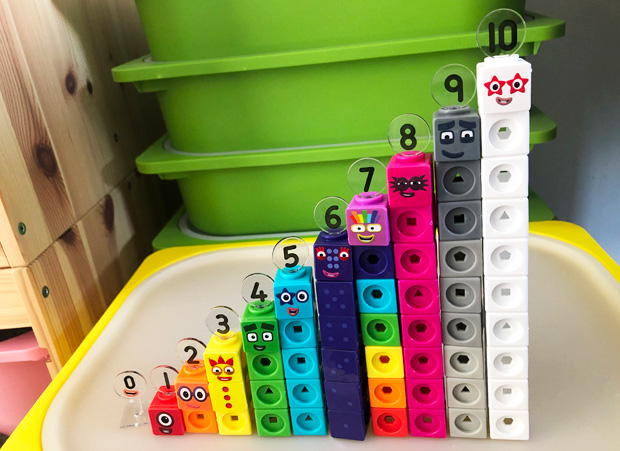 Numberblocks 1-10 Mathlink Cubes Activity Set from BrightMinds - A