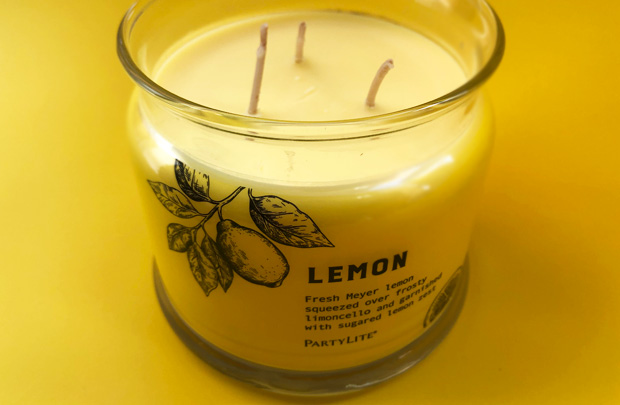 PartyLite 3-Wick Candle in Lemon Review | Scented Candle A Mum Reviews