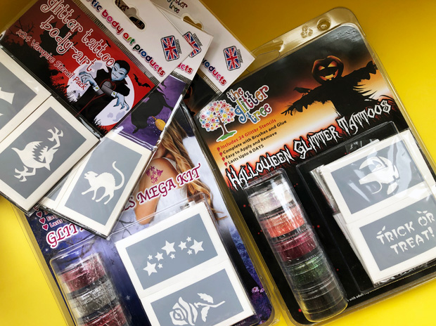 Create Fun Halloween Looks for Children with Skin Safe Glitter Tattoos from The Glitter Tree A Mum Reviews