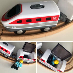 Hape Inter-City Battery Powered Engine, Fire Truck & Police Car