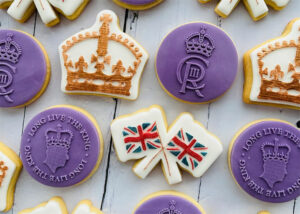 King Charles Coronation fondant iced sugar cookie biscuits