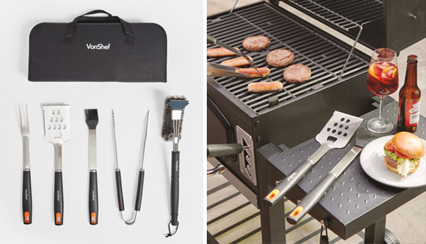 VonHaus 5pc BBQ Tool Set And Bag