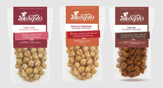 Christmas Gourmet Popcorn Treats from Joe & Seph's