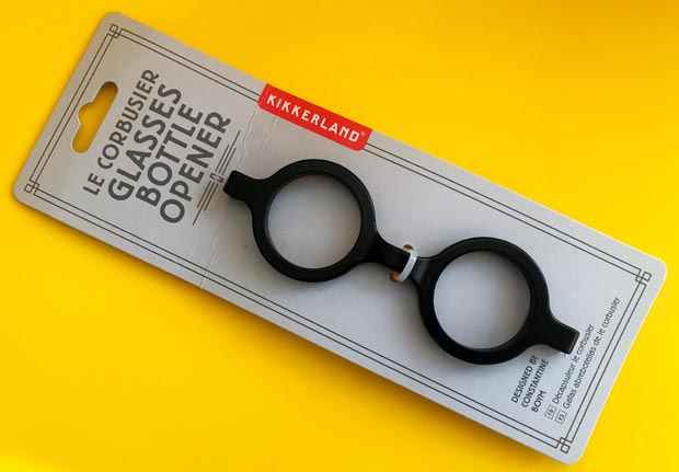 RA Le Corbusier's Glasses Bottle Opener