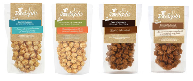 Vegan and Gluten Free Snacks - Luxury Popcorn from Joe & Seph's