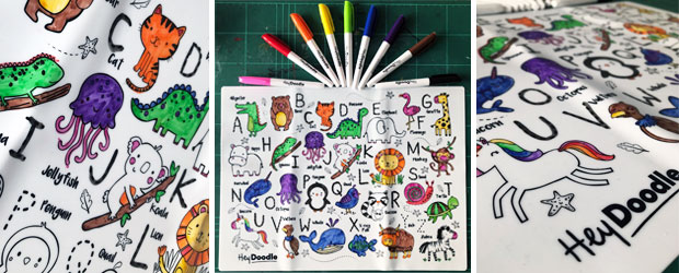 Creative Activities: HeyDoodle Reusable Silicone Colouring Mats