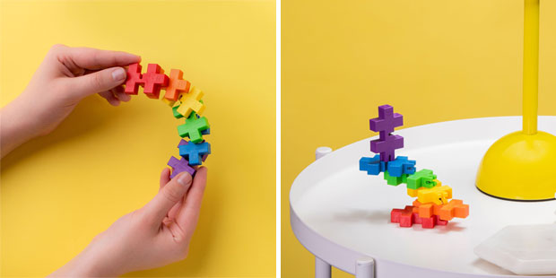 Plus Plus HEXEL Spectrum Fidget Toy Fidget Toys and Sensory Gifts for Autistic Children