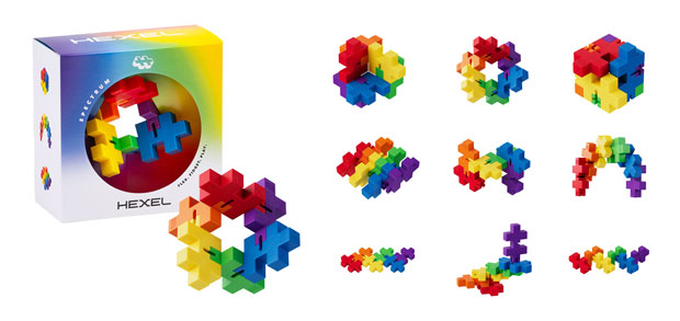 Plus Plus HEXEL Spectrum Fidget Toy Fidget Toys and Sensory Gifts for Autistic Children