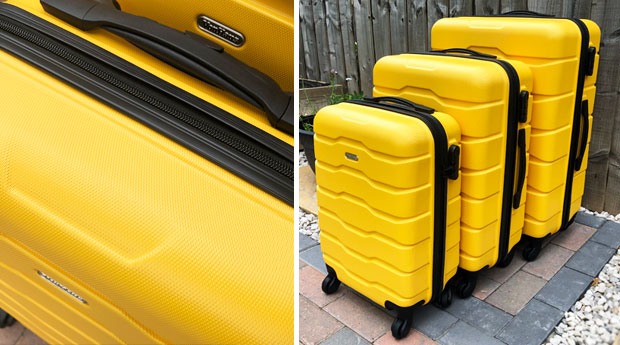 Yellow Suitcases from VonHaus