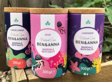 The New Premium Natural Bath Salt Range from Ben & Anna