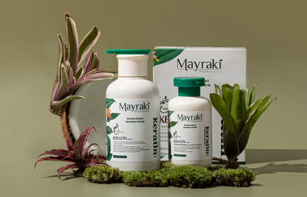 Mayraki Organic Hydrolyzed Keratin Instant Smoother System