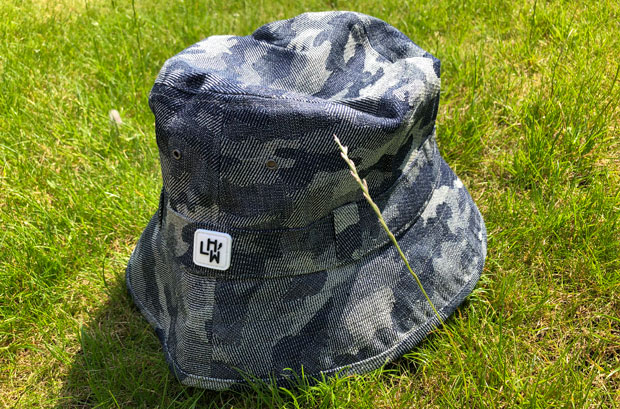 Camo bucket hat with UPF protection