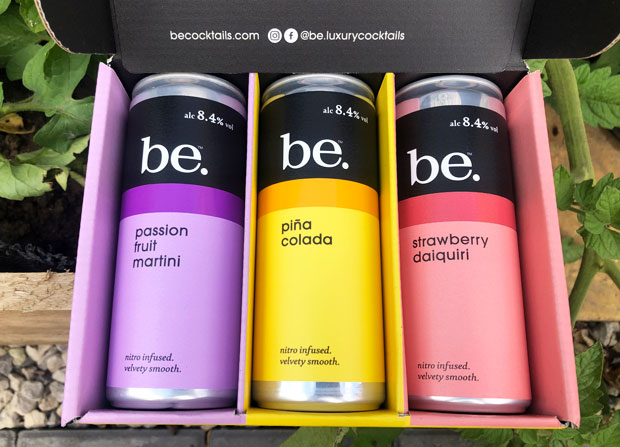 Introducing be. Premium Cocktails for the Ultimate Me Time