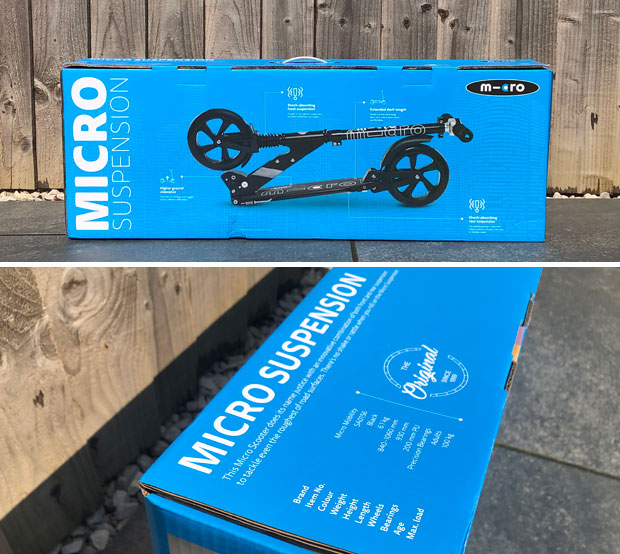 Suspension Micro Scooter Front & Rear Suspension with Large Wheels