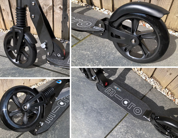 Suspension Micro Scooter Front & Rear Suspension with Large Wheels