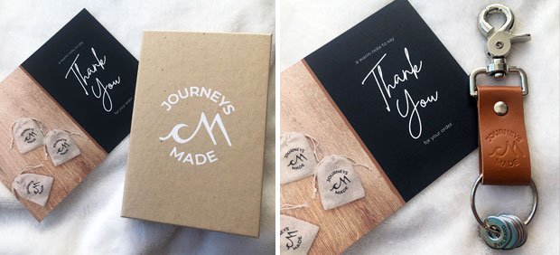 Journeys Made Leather Travel Keepsake