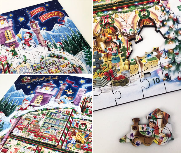 The Amazing Stand-up Advent Calendar from Wentworth Wooden Puzzles