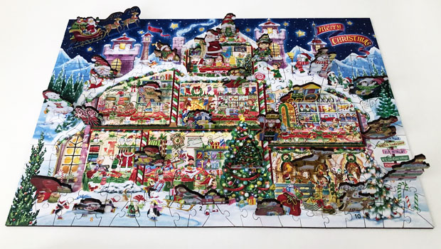 The Amazing Stand-up Advent Calendar from Wentworth Wooden Puzzles