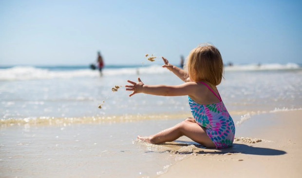 Beach Activities in the Water