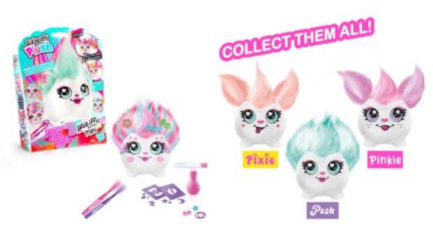 Reusable Fun with Airbrush Plush Hair'iffic Squish Pals